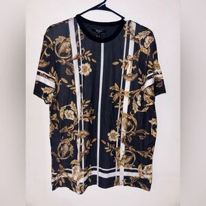 Forever 21 Men’s Baroque Floral Graphic Tee Size M